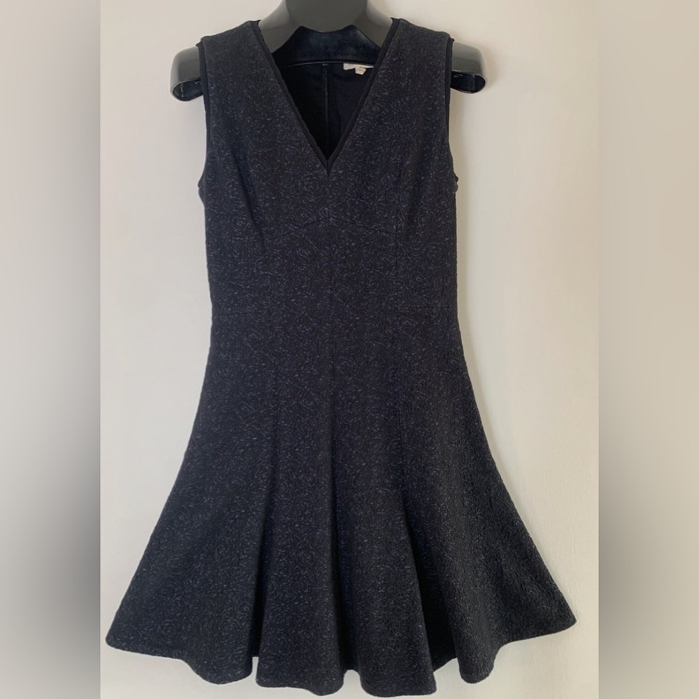 Rebecca Taylor Black Textured Mini Dress